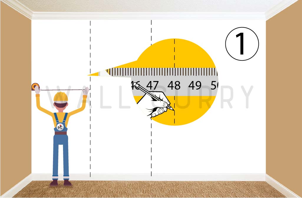 Step 1 - Marking your wall Step 1 - Marking your wall