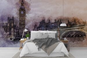Big Ben London-watercolor effect
