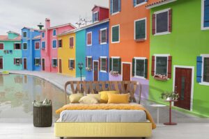 Colorful houses- Mediterranean residences