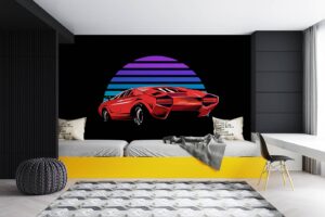 Big Red Car illustration