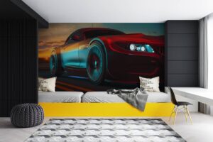 Modern Sports Cars on the road