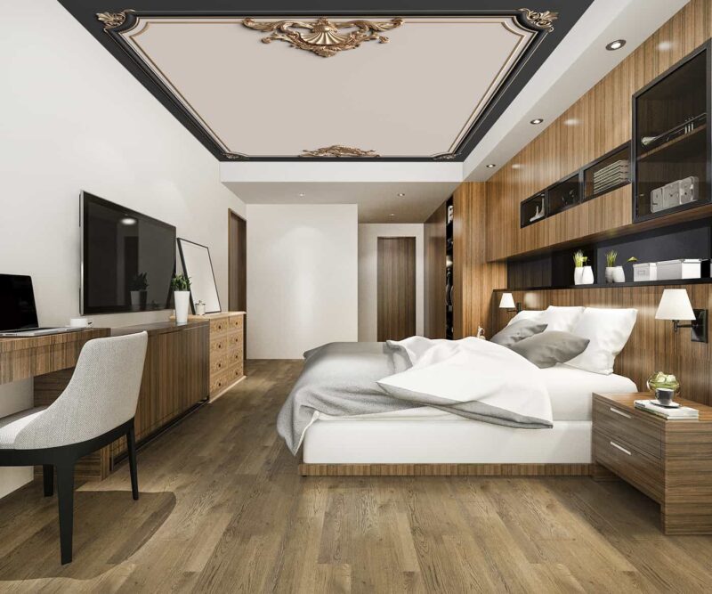 Timeless Gilded Ceiling-Black Gold