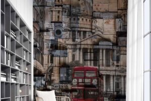 Wooden blocks- Red Bus-London