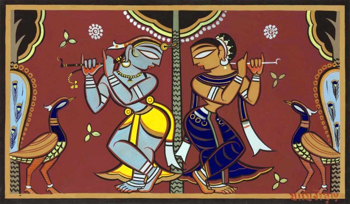 canvas krishna paintings