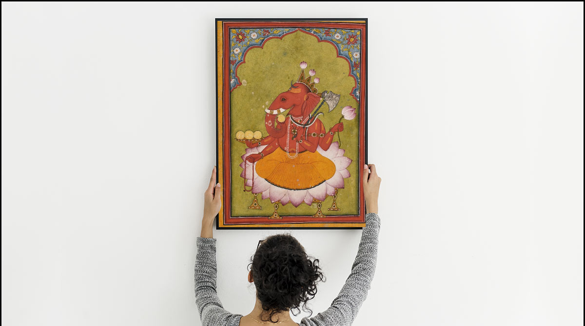 lord ganesha wall paintings