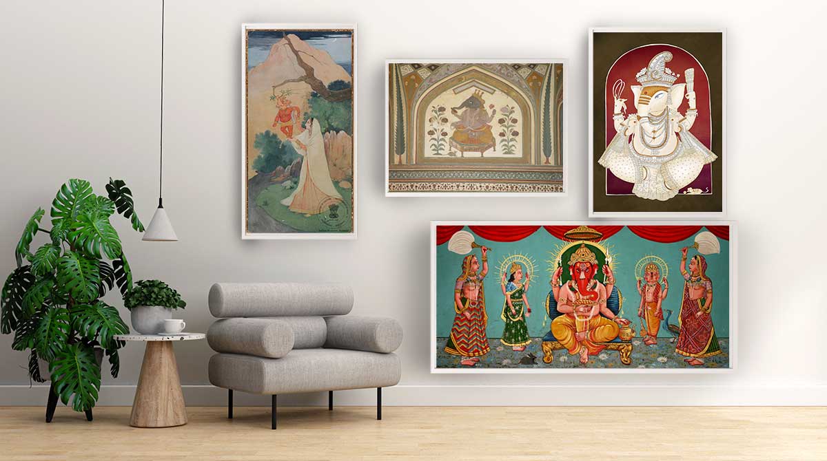 madhubani paintings of lord ganesha