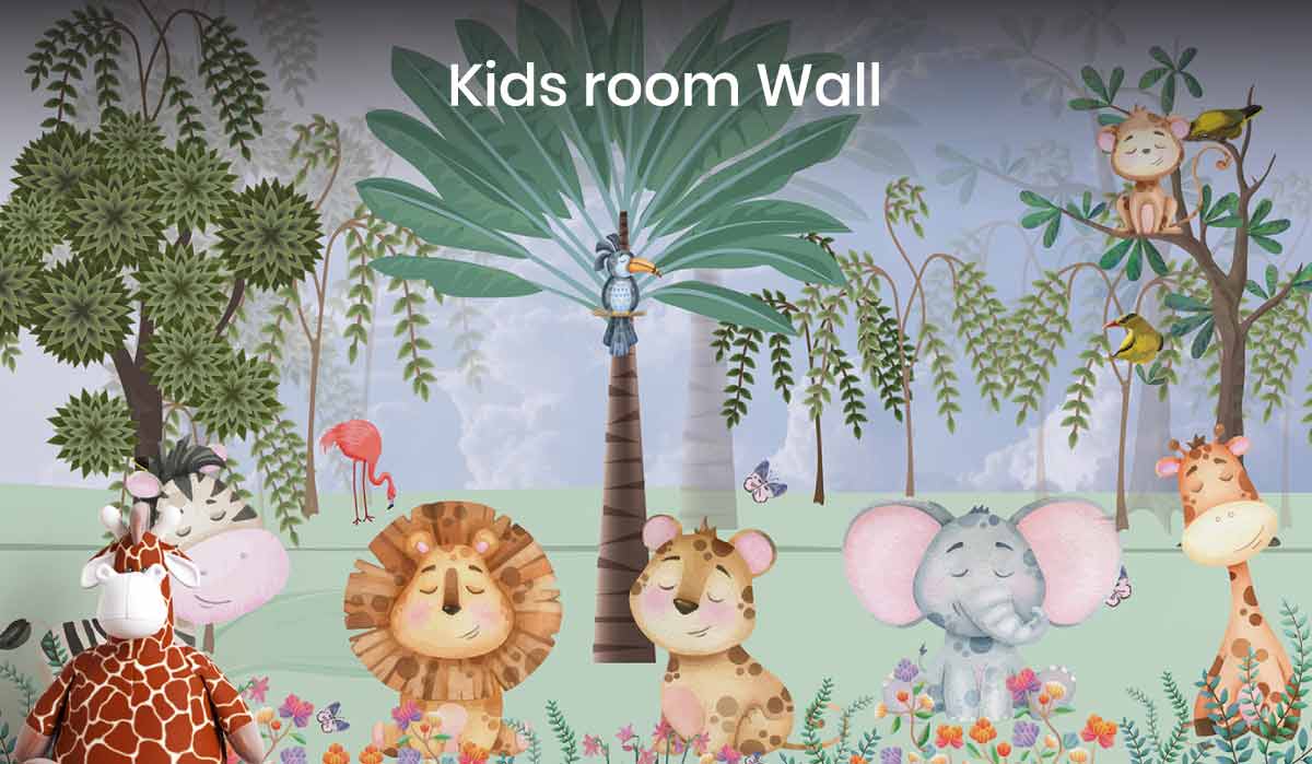 Kids wallpaper for room wall