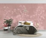 Chinoiserie-art-birds-and-foliage-illustration-Pink-Bedroom-wallpaper-5