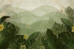 Tall tropical leaves wallpaper 2