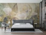 Art nouveau style tropical art Bedroom wallpaper 1