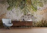 Tropical mosaic style Livingroom wallpaper 3