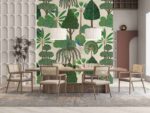 Pichwai style trees Diningroom wallpaper 3