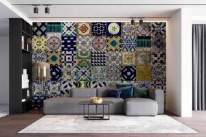 Colorful Moroccan Pattern Wallpaper