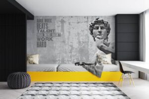 Hard Work Beats Talent Motivational Wallpaper Mural