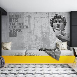 Hard Work Beats Talent Motivational Wallpaper Mural