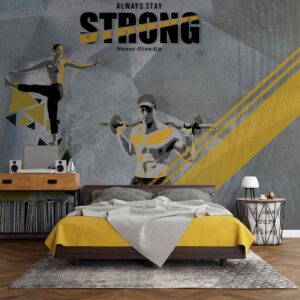 Motivational Wallpaper Gym Fitness Wall Mural