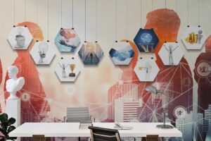 Motivational Office Wallpaper  Modern Business & Innovation Wall Mural