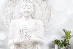 Calm & Peaceful Buddha Wallpaper  Meditation Inspired Wall Covering