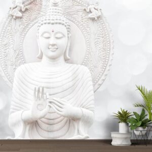 Calm & Peaceful Buddha Wallpaper Meditation Inspired Wall Covering