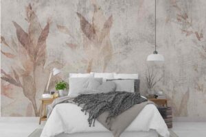 Autumn floral watercolor browns with leaves