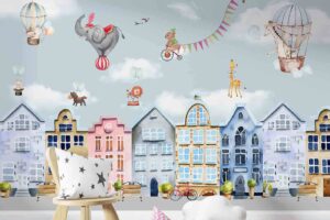 Hi there in the Circus with Flying Animals overlooking the City