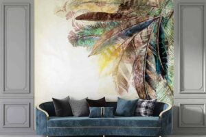 Nature Inspired Feather Wallpaper- Unique Statement Wall Mural
