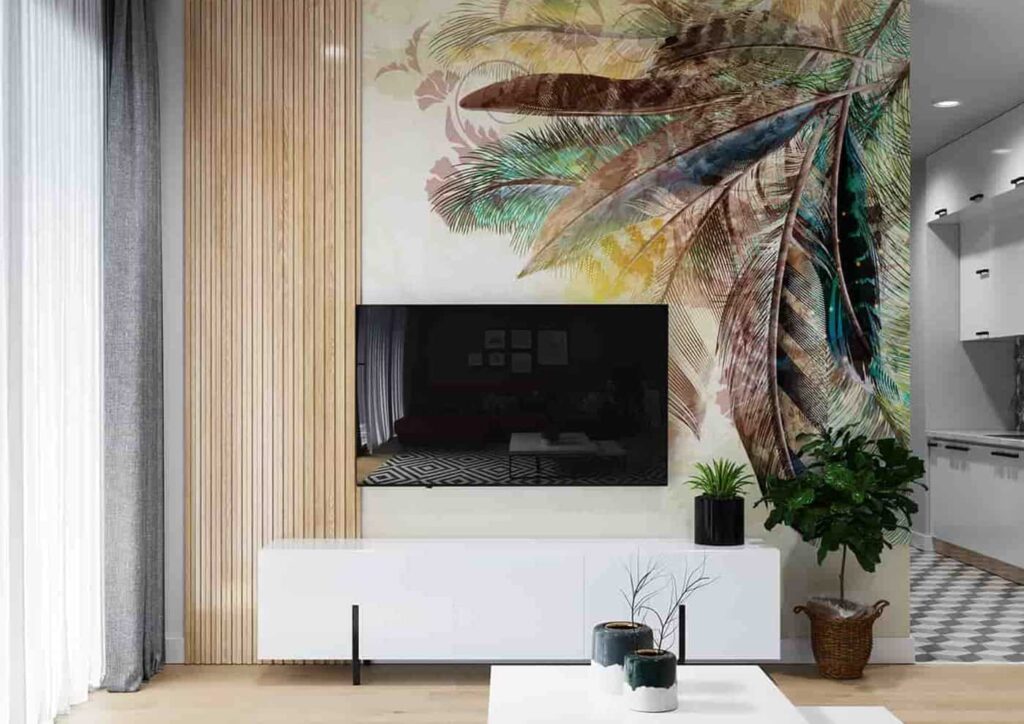 Photo inspiration: Fresh Look at Nature Inspired Feather Wallpaper Unique Statement Wall Mural