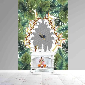 Krishna Playing Flute Wallpaper Mural