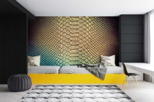 Viper Reptile Skin Wallpaper Mural