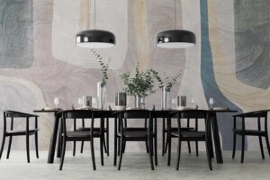 Soft Neutral tones Abstract Wallpaper Mural