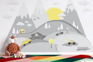 Yellow Cars n Mountains