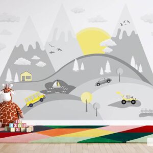 Yellow Cars n Mountains