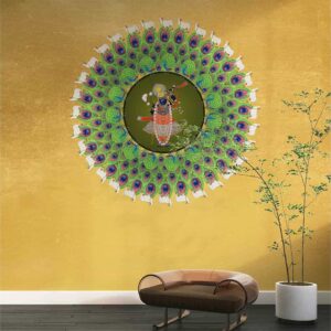 Lord Krishna Wall Art Indian themed Wallpaper Mural