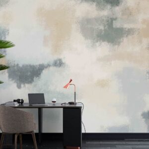 Mist & Stone Abstract Textured Wallpaper